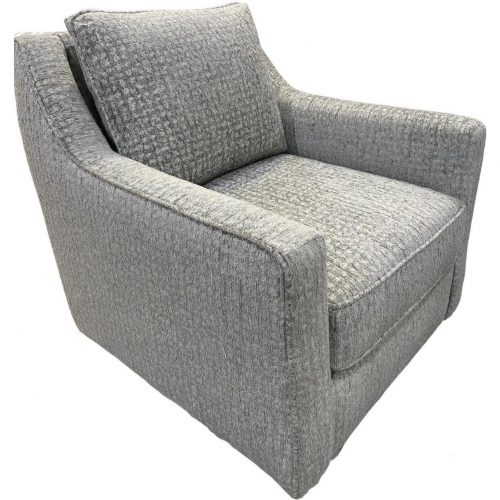 Swivel Glider Accent Chair in Newton Spray Multicolor Fabric